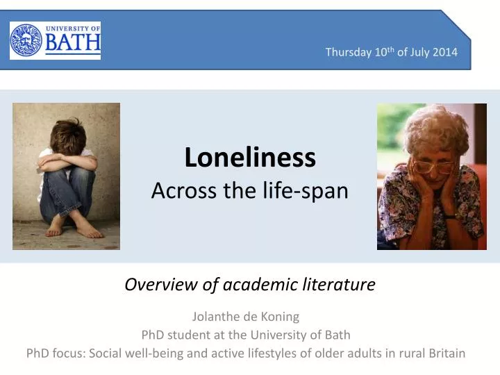 loneliness across the life span