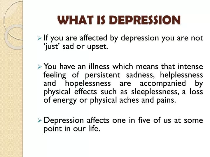 what is depression