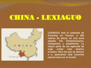 CHINA - LEXIAGUO