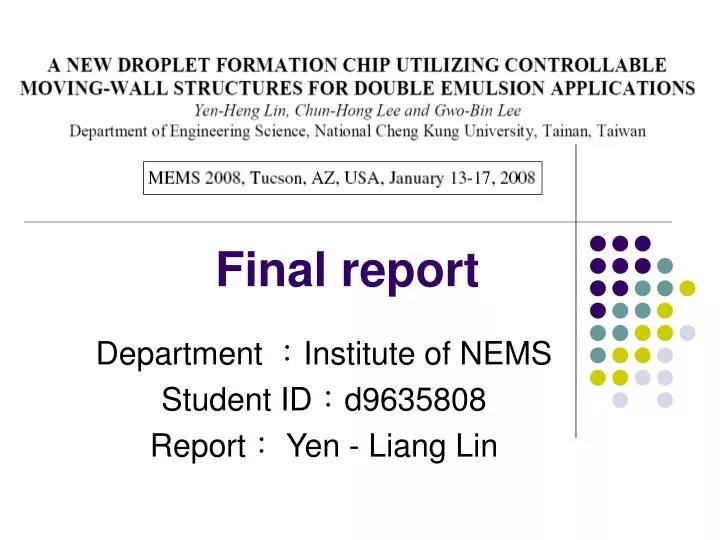 final report