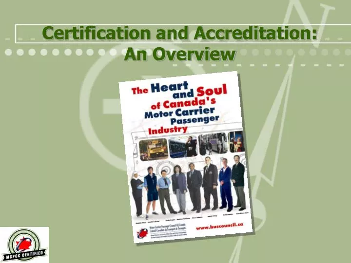 certification and accreditation an overview