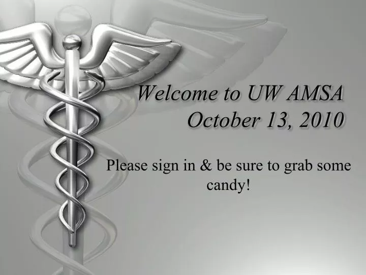 welcome to uw amsa october 13 2010