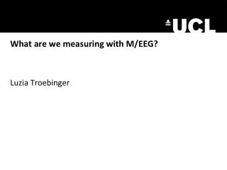 What are we measuring with M/EEG?
