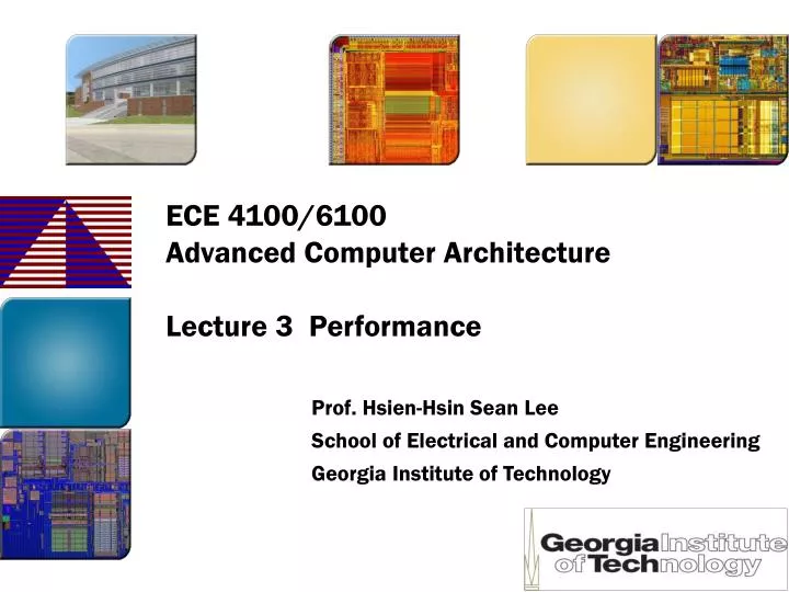 ece 4100 6100 advanced computer architecture lecture 3 performance