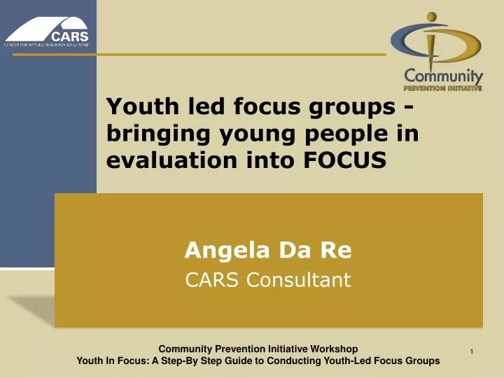 youth led focus groups bringing young people in evaluation into focus