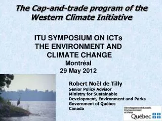 The Cap-and-trade program of the Western Climate Initiative