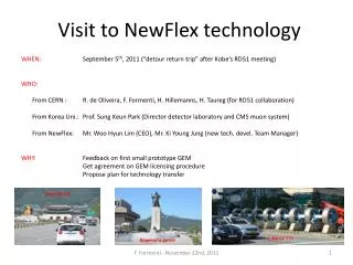 Visit to NewFlex technology