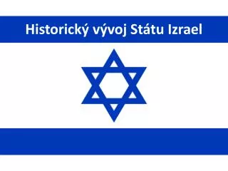 historick v voj st tu izrael
