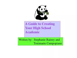 A Guide to Creating Your High School Academic Portfolio