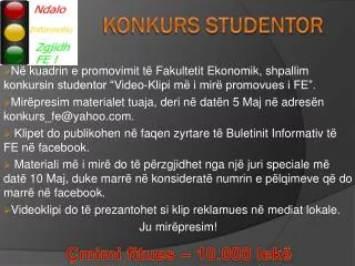 konkurs studentor