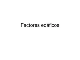 factores ed ficos