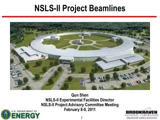 NSLS-II Project Beamlines