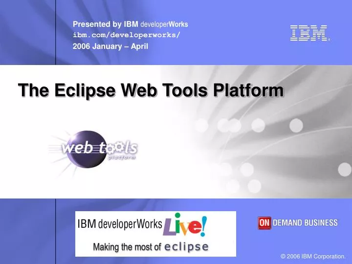 the eclipse web tools platform