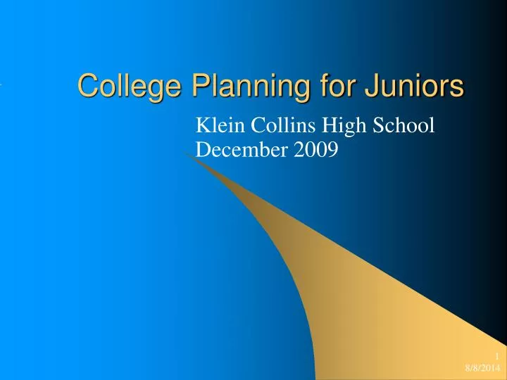 college planning for juniors