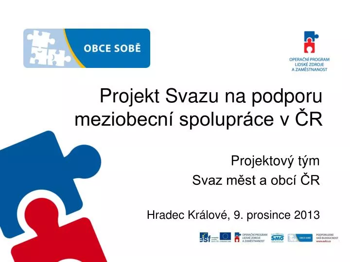 projekt svazu na podporu meziobecn spolupr ce v r