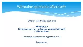 wirtualne spotkania microsoft