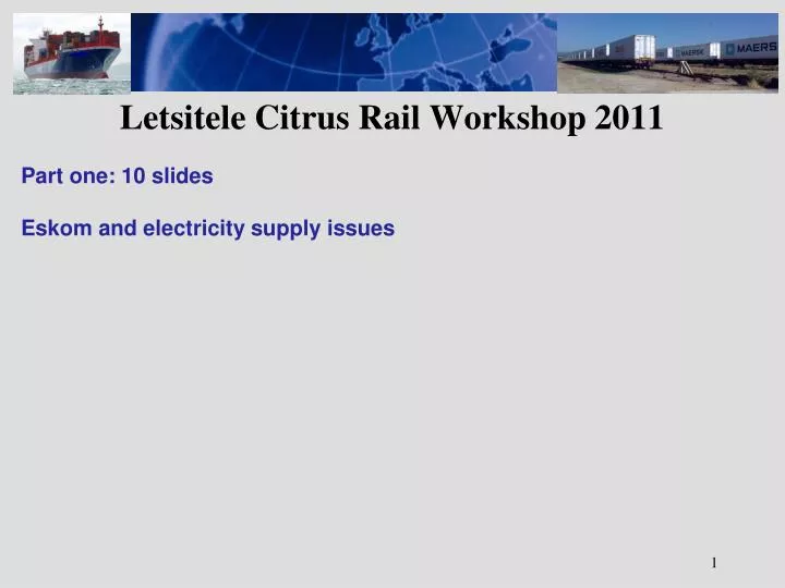 letsitele citrus rail workshop 2011