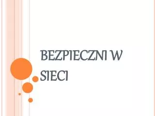 bezpieczni w sieci