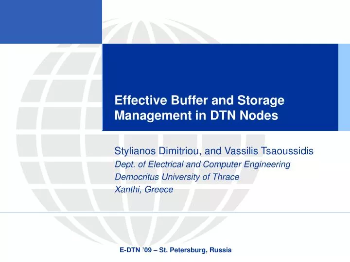 effective buffer and storage management in dtn nodes