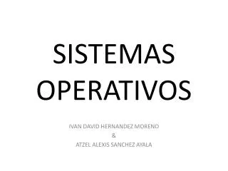 sistemas operativos