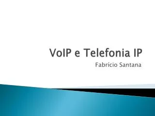 voip e telefonia ip