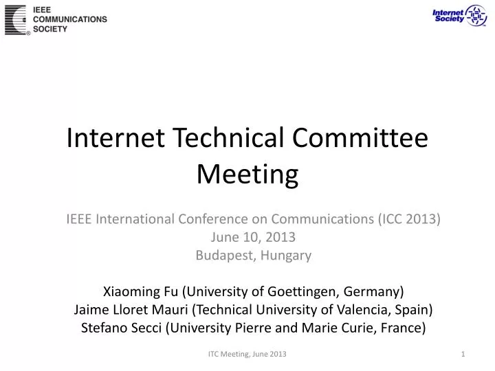 internet technical committee meeting