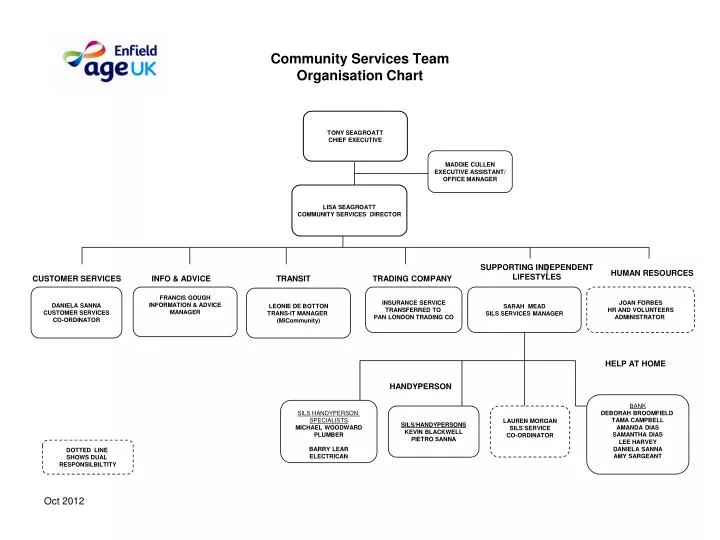 community services team organisation chart