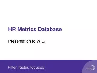 hr metrics database