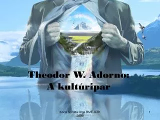 Theodor W. Adorno: A kultúripar