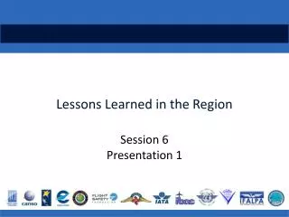 lessons learned in the region