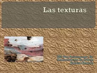 las texturas