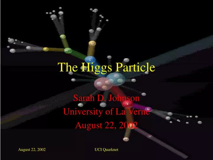 the higgs particle