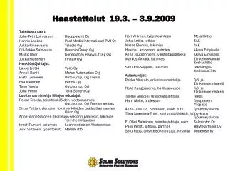 haastattelut 19 3 3 9 2009