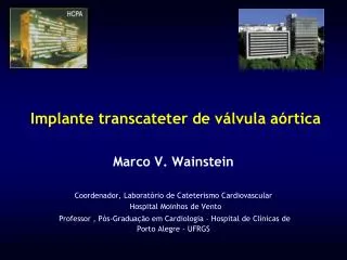 implante transcateter de v lvula a rtica