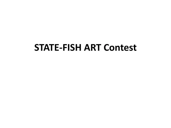 state fish art contest