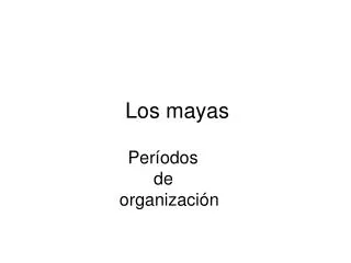 los mayas