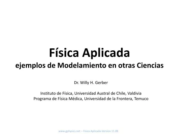 f sica aplicada ejemplos de modelamiento en otras ciencias