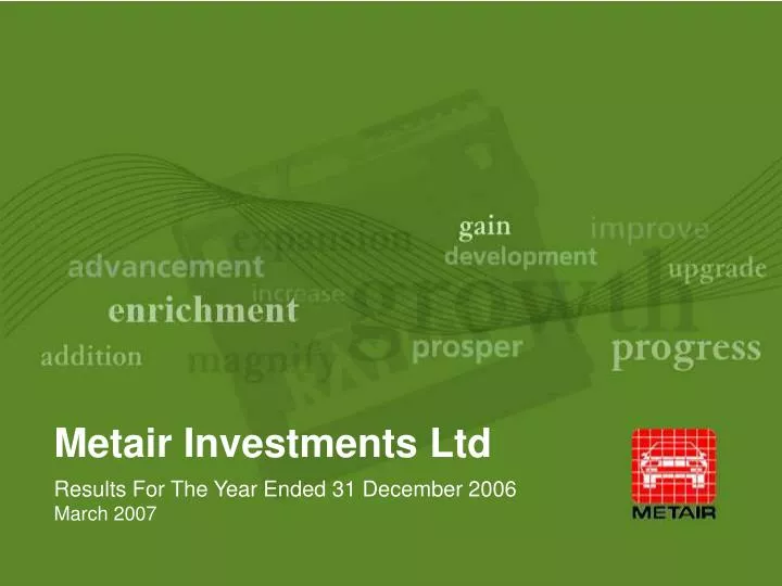 metair investments ltd