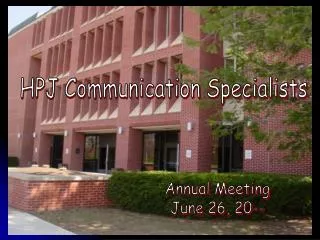 HPJ Communication Specialists