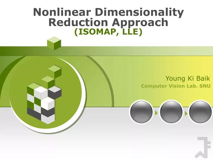 nonlinear dimensionality reduction approach isomap lle