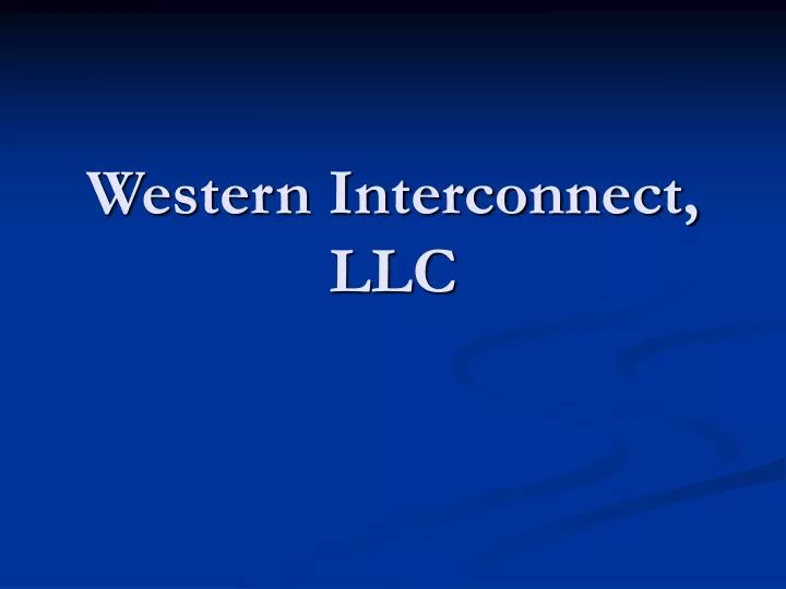 western interconnect llc