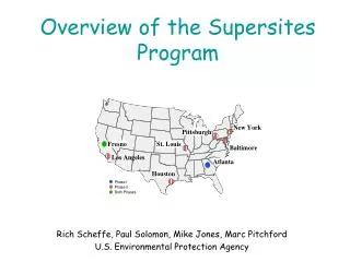 Overview of the Supersites Program
