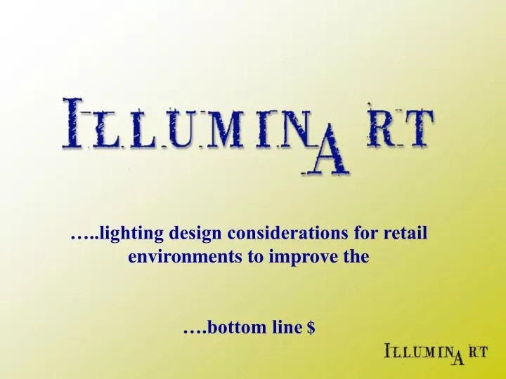 lighting design considerations for retail environments to improve the bottom line