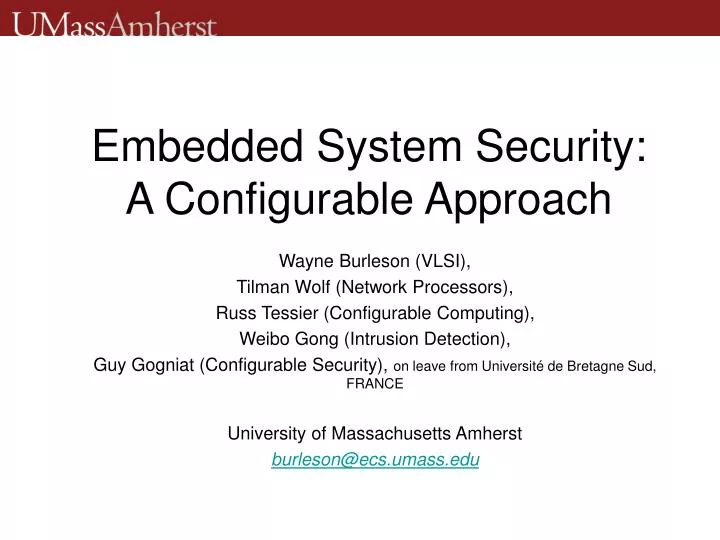 embedded system security a configurable approach