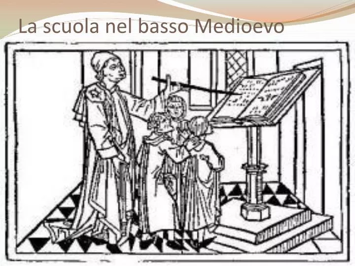 la scuola nel basso medioevo