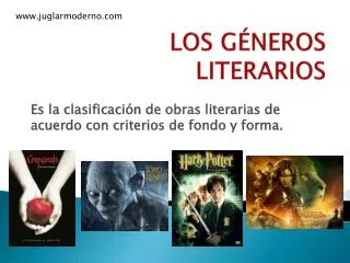 los g neros literarios