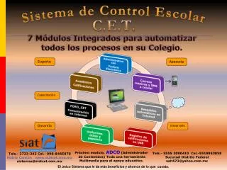 sistema de control escolar c e t