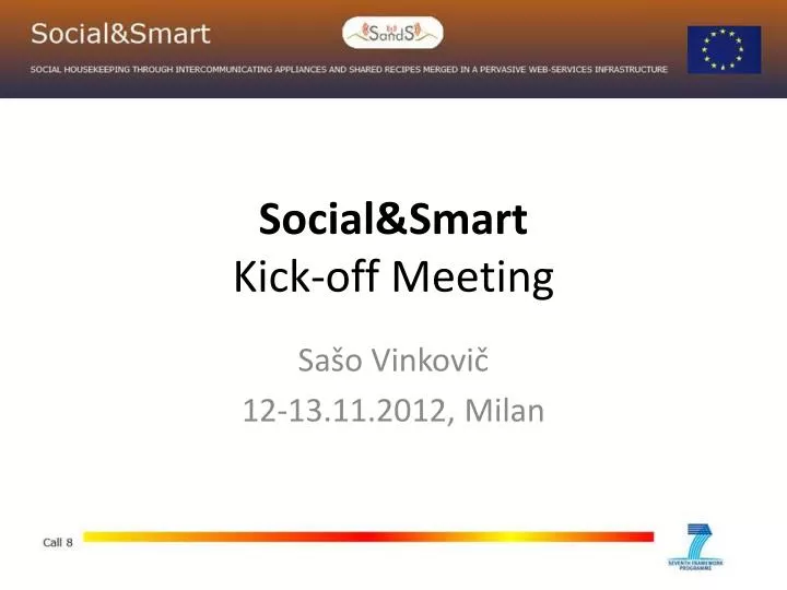 social smart kick off meeting