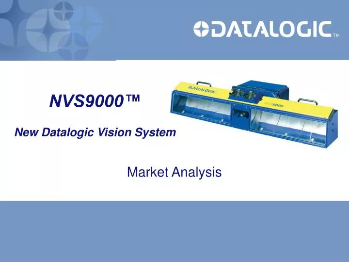 nvs9000 new datalogic vision system