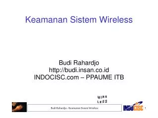 budi rahardjo http budi insan co id indocisc com ppaume itb